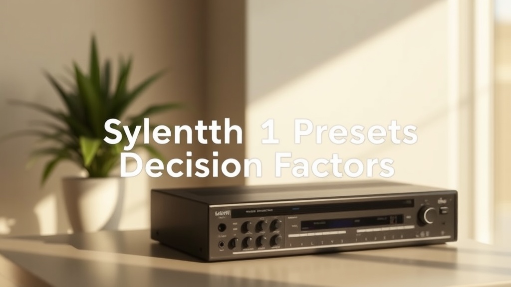 Sylenth1 Presets Decision Factors | SoundShockAudio